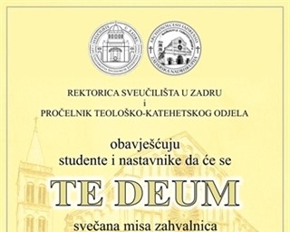 Svečana misa zahvalnica za akademsku godinu 2015./2016.